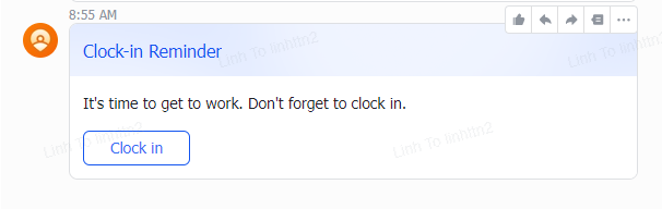 Cài đặt thông báo tự động